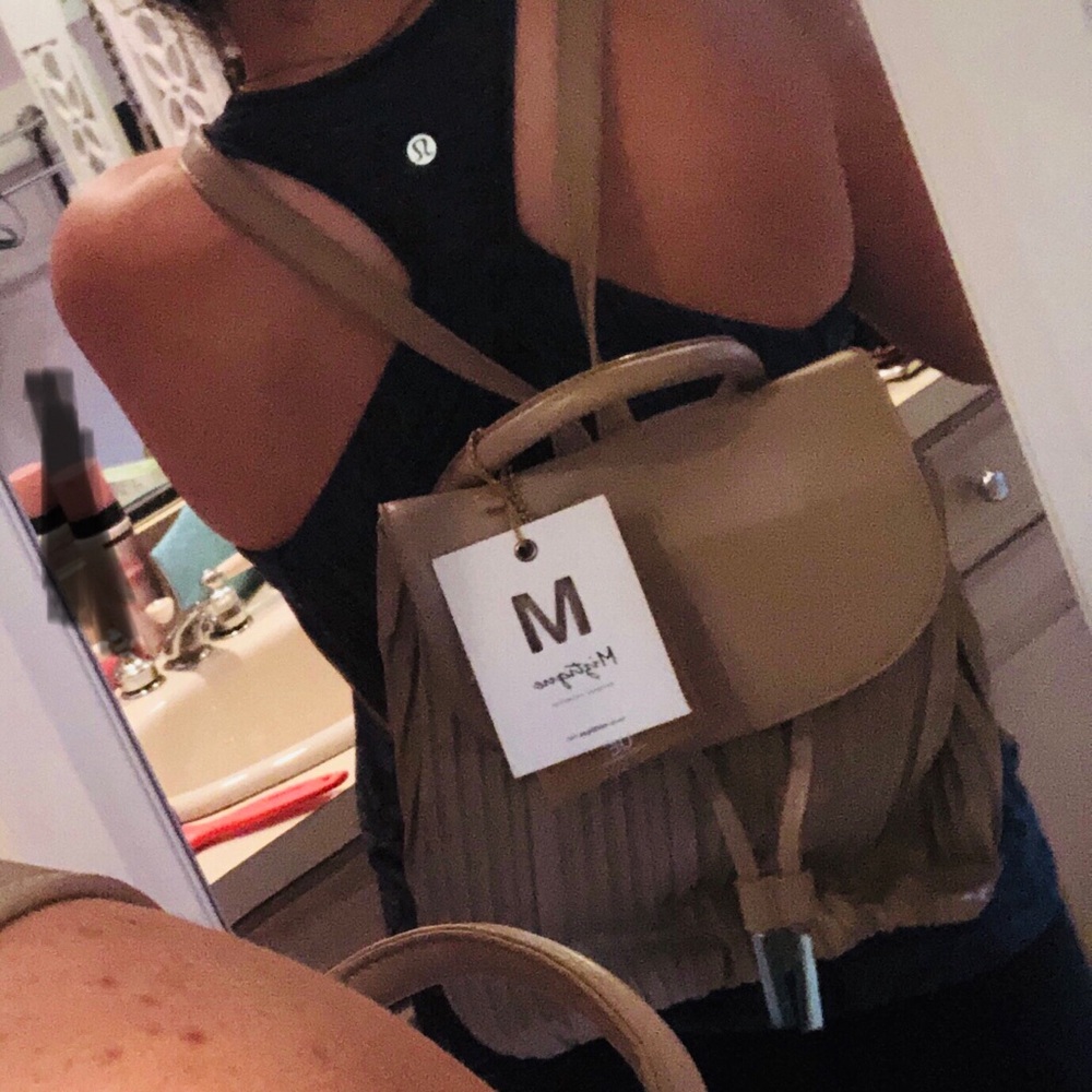 Small Vegan Leather Backpack - Picture 8 of 8